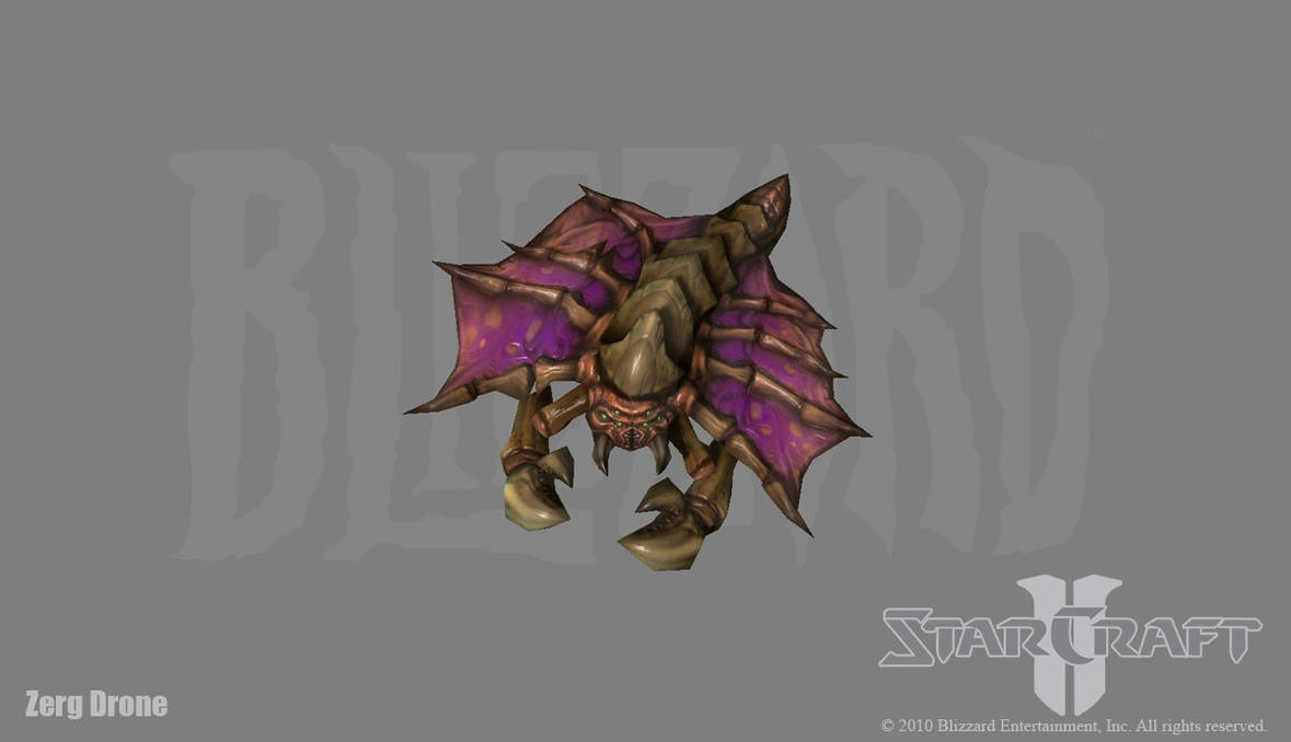 Starcraft 2: Zerg Drone by PhillGonzo