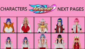 Arcana Heart Characters Pages 1