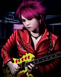 Hide ( X Japan ) by shiroii-lika