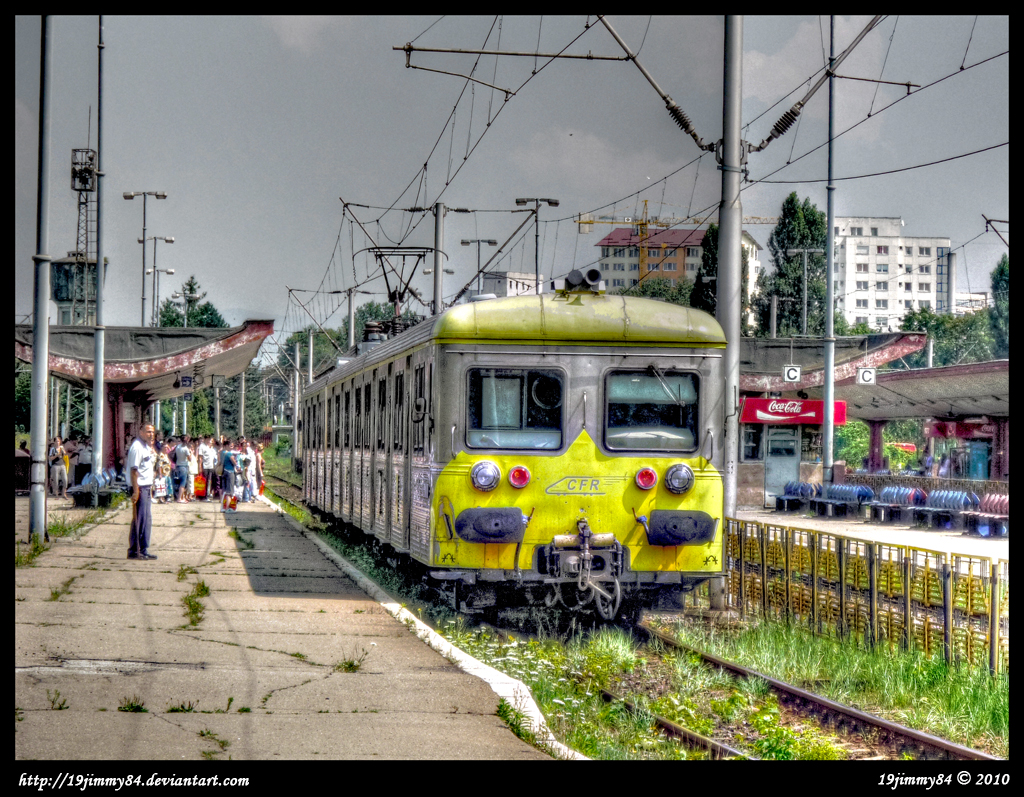 Arrival of the train...