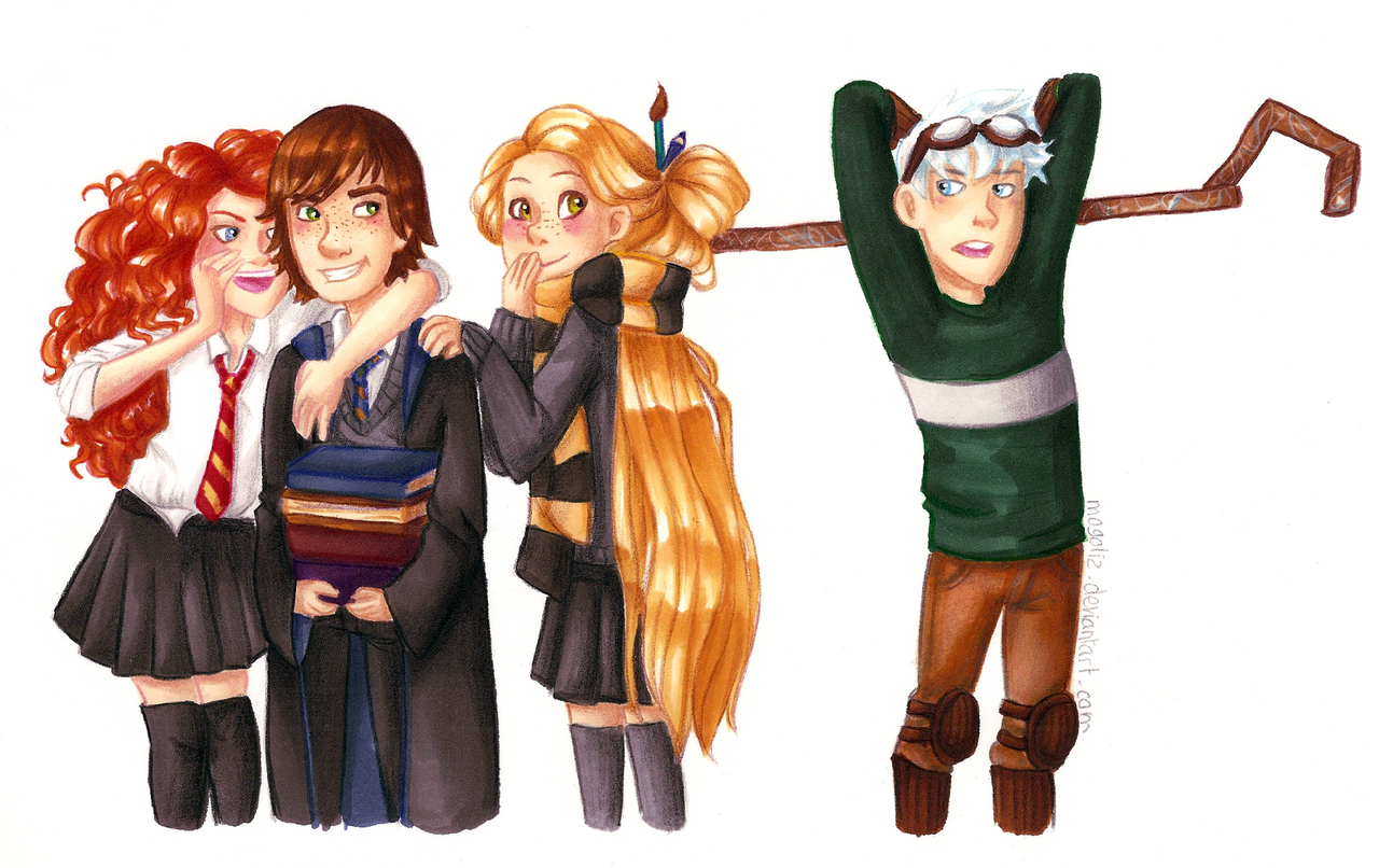 The Big Four in Hogwarts by Mogoliz