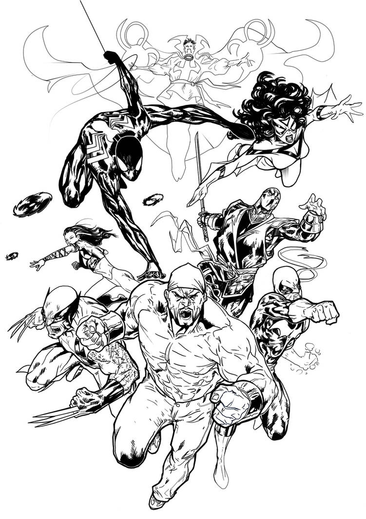 NewAvengers Digital Inks by WilsonWJr