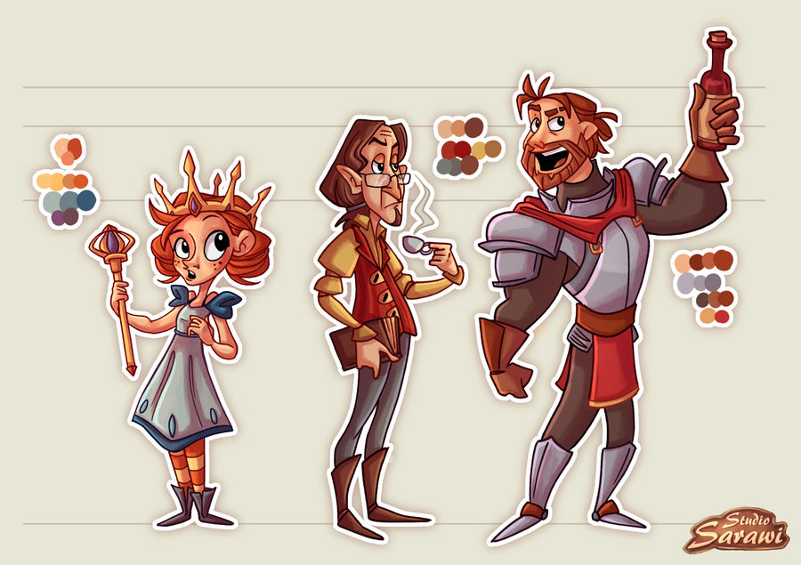 Character Designs #3 by SarawiStudio on DeviantArt