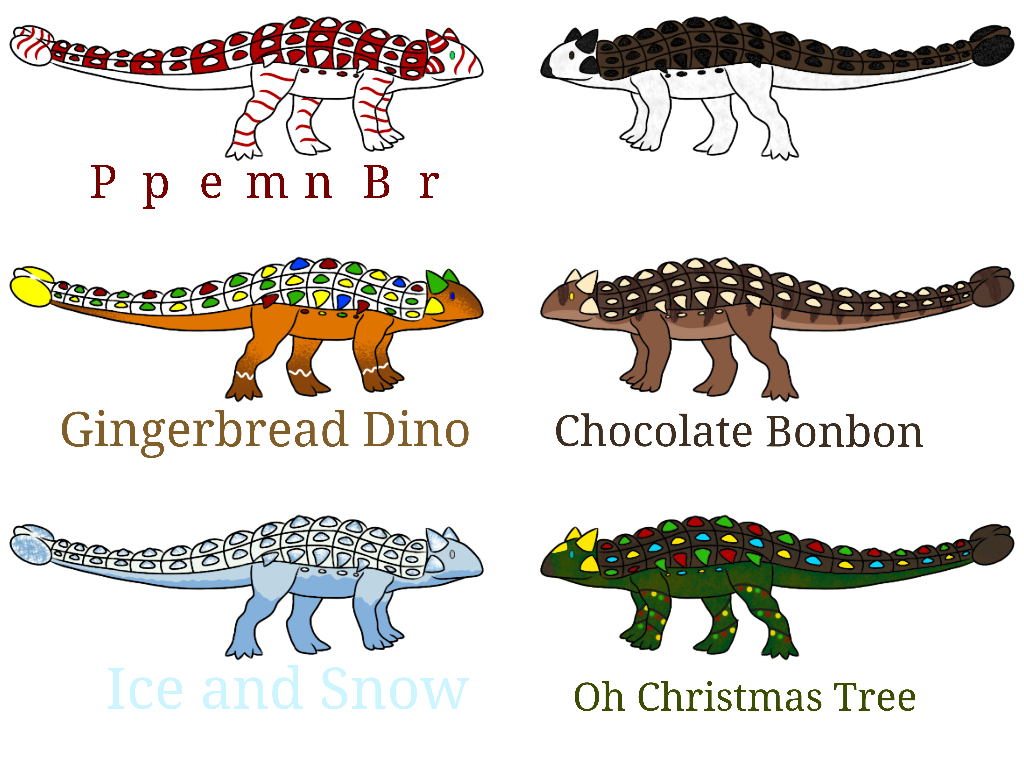 Christmas Ankylosaur Adopts (6/6 Open)