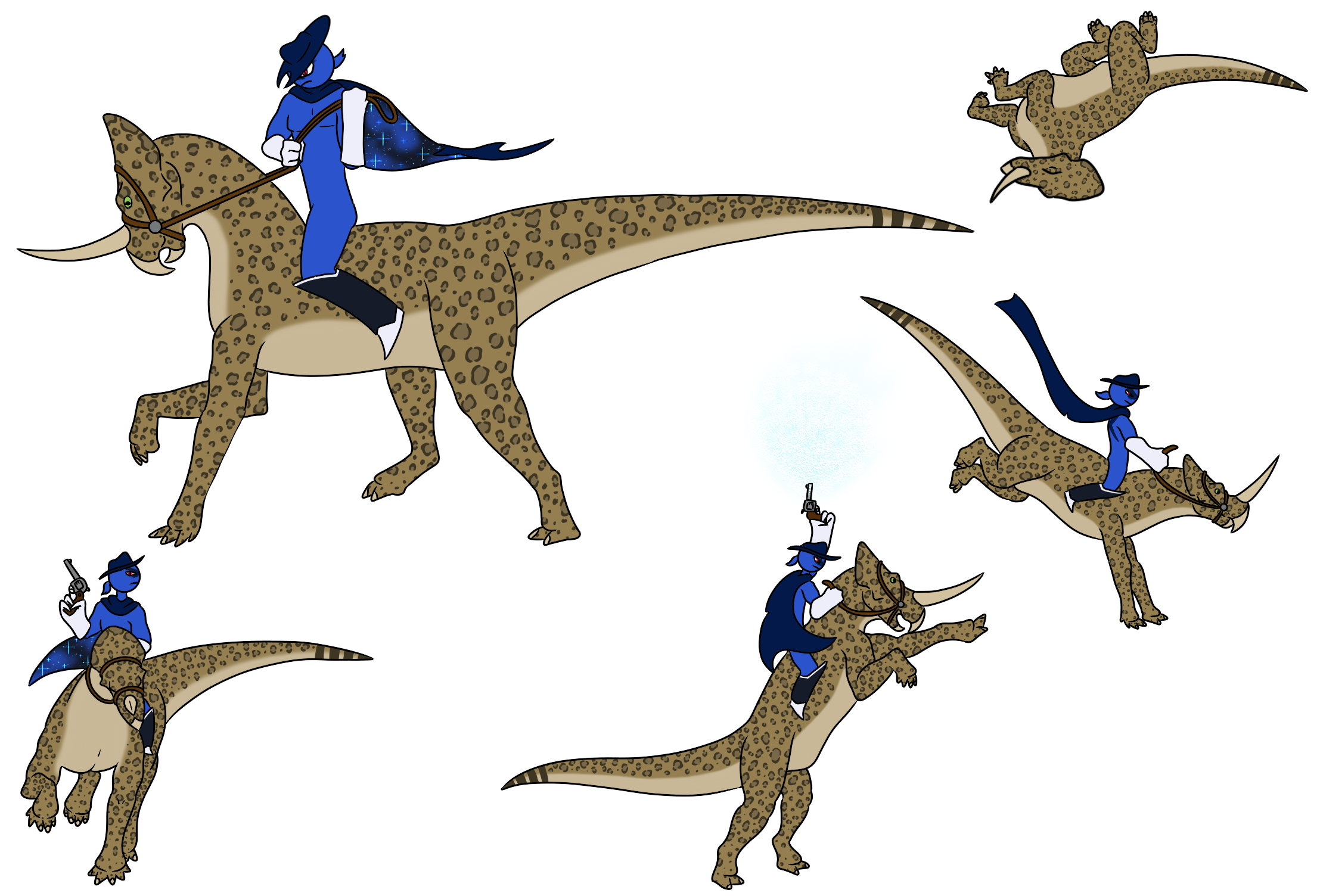 Sketchbook Page 436: save a horse, ride a dinosaur