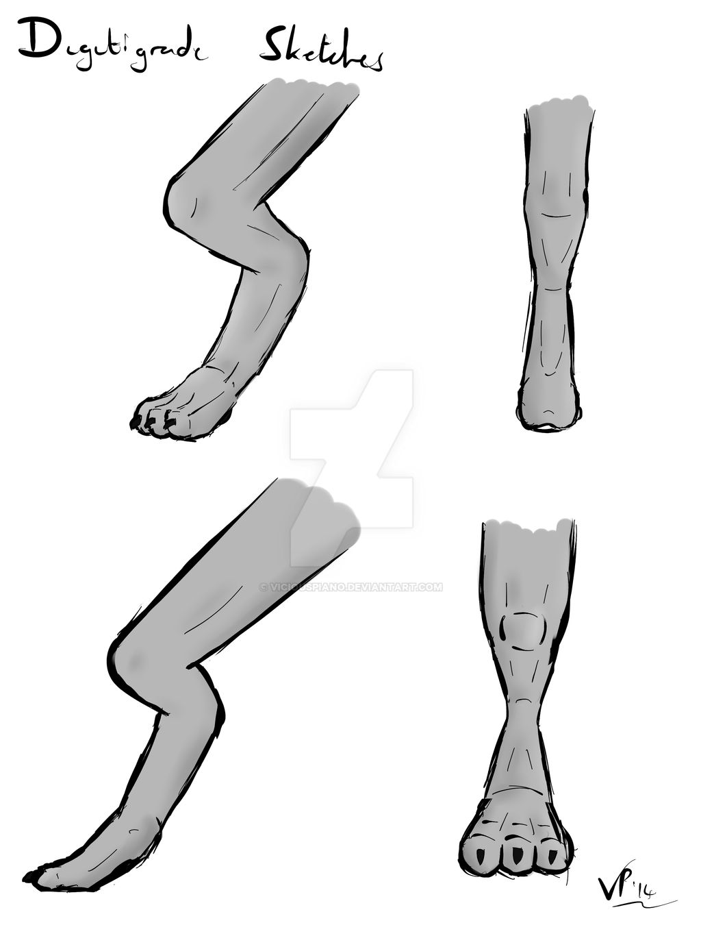 Digitigrade Leg Practise by ViciousPiano on DeviantArt