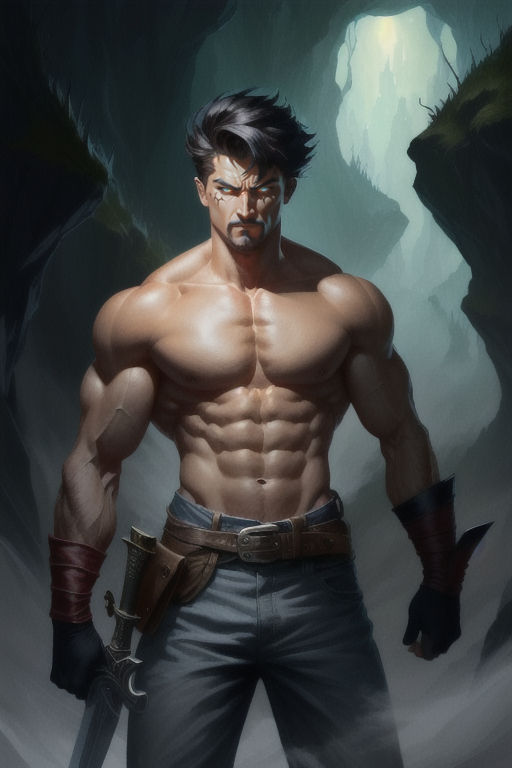 Muscle Man by PandaDiffusion on DeviantArt