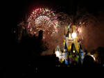 Quilted Castle and Fireworks by WDWParksGal-Stock