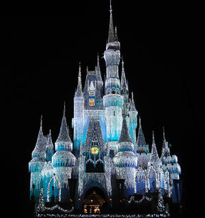 Castle Lights Cropped by WDWParksGal-Stock