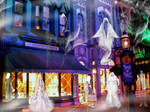 Ghostly Shopping on Main St WDW by WDWParksGal-Stock