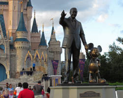 Walt and Mickey Welcomes Guests