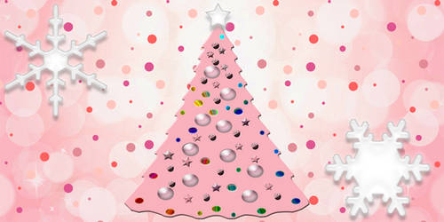 Holiday Profile Banner Header in Pinks FTU