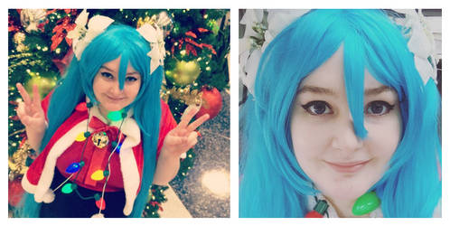 Santa Miku Hatsune Cosplay (Christmas 2017)