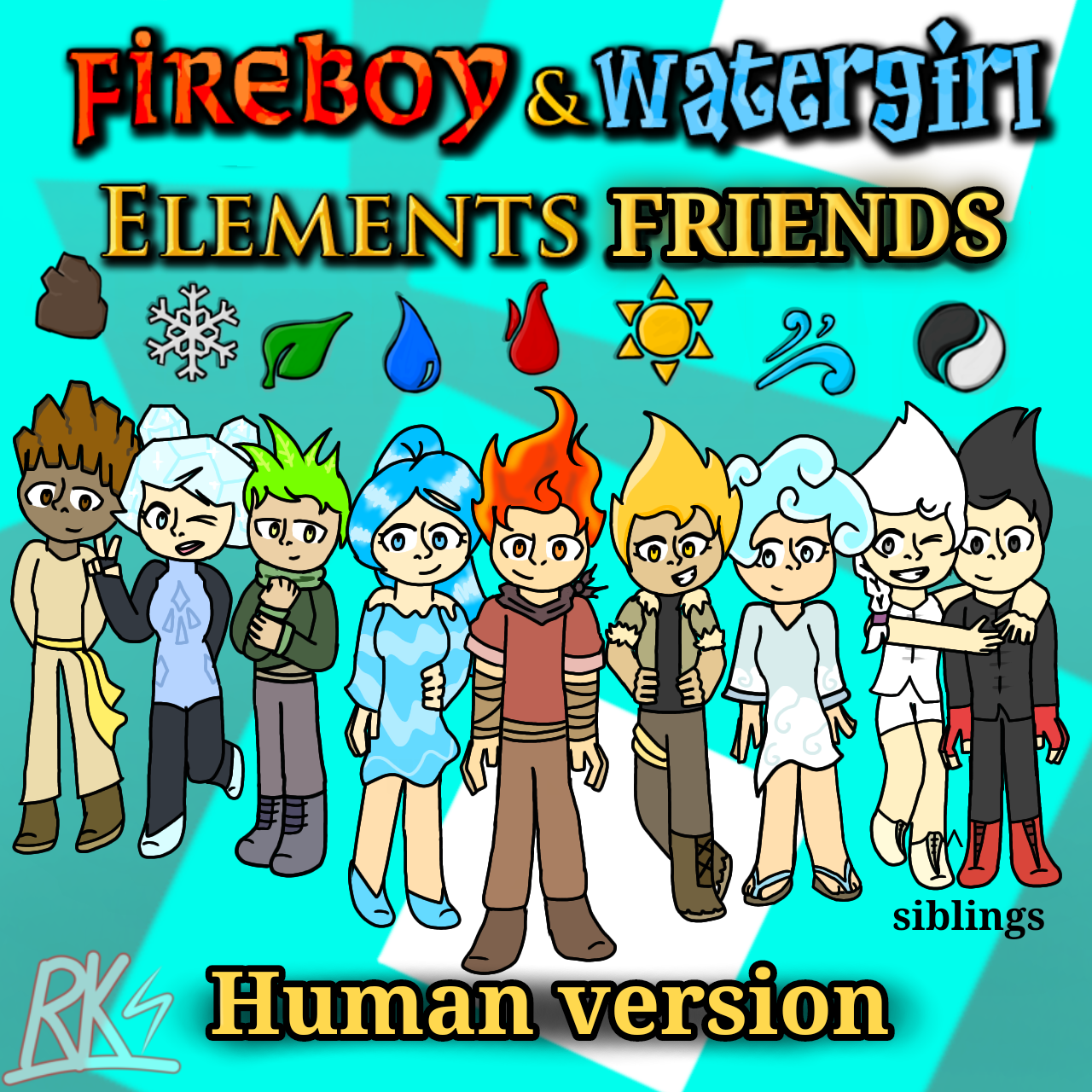 TODOS OS ELEMENTOS - Fireboy and Watergirl 5: Elements 