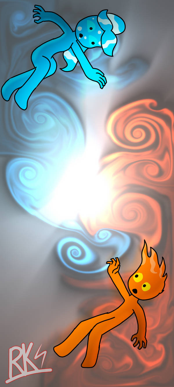 Riki on X: Fire boy and Water Girl  / X