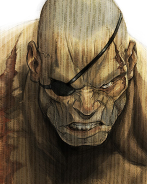 SF Tribby Sagat Closeup