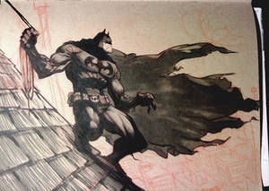 Batman Brown paper sketch