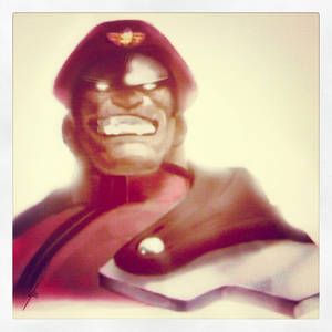 Mr M Bison looks pleased