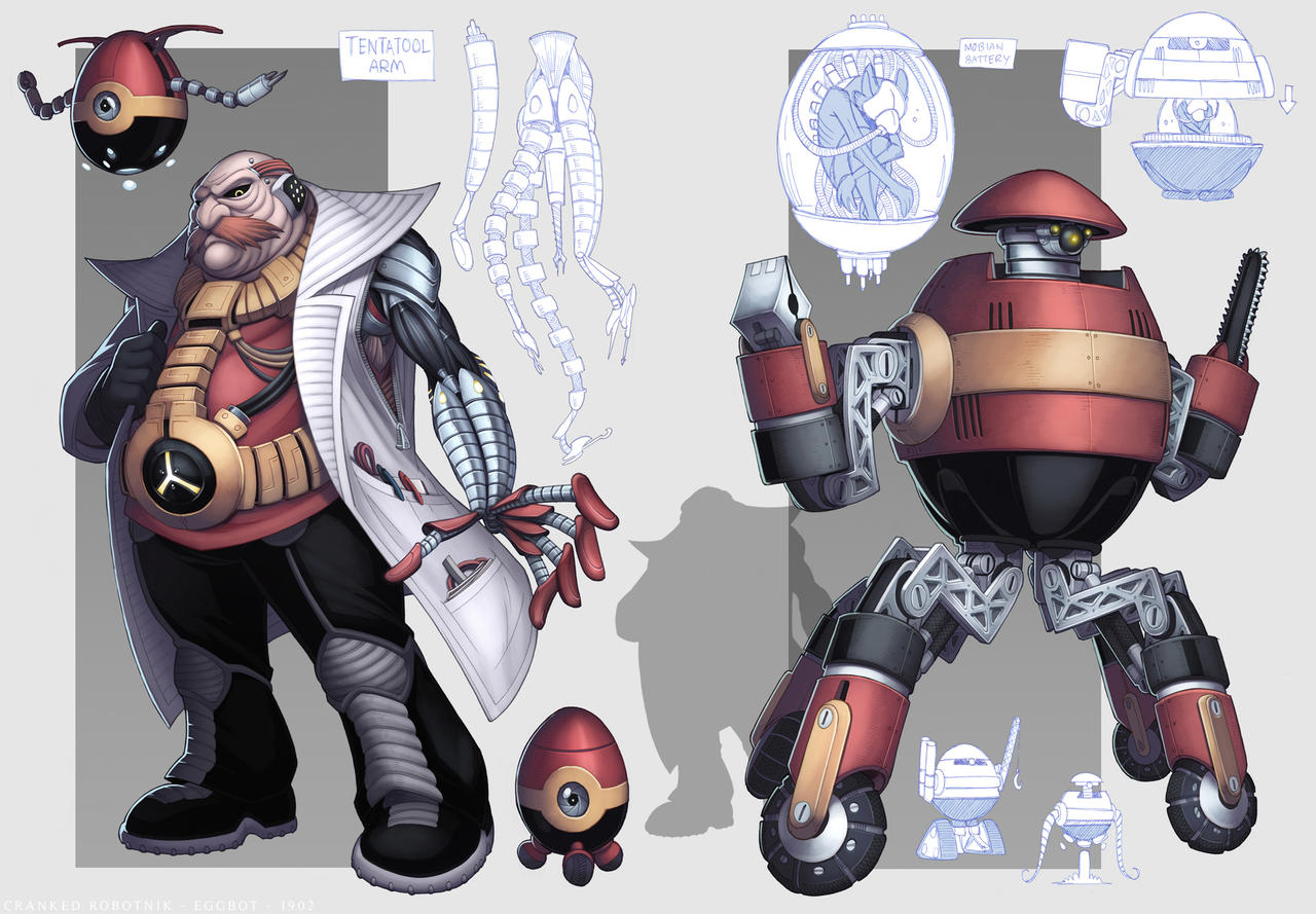 Eggman/Robotnik redesign by Nerfuffle on DeviantArt