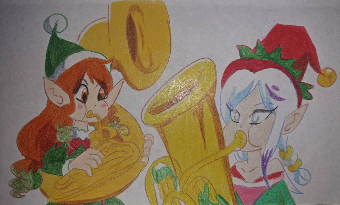 Elf Playing Santa's Elves Playing Music by Nemuri01 on DeviantArt