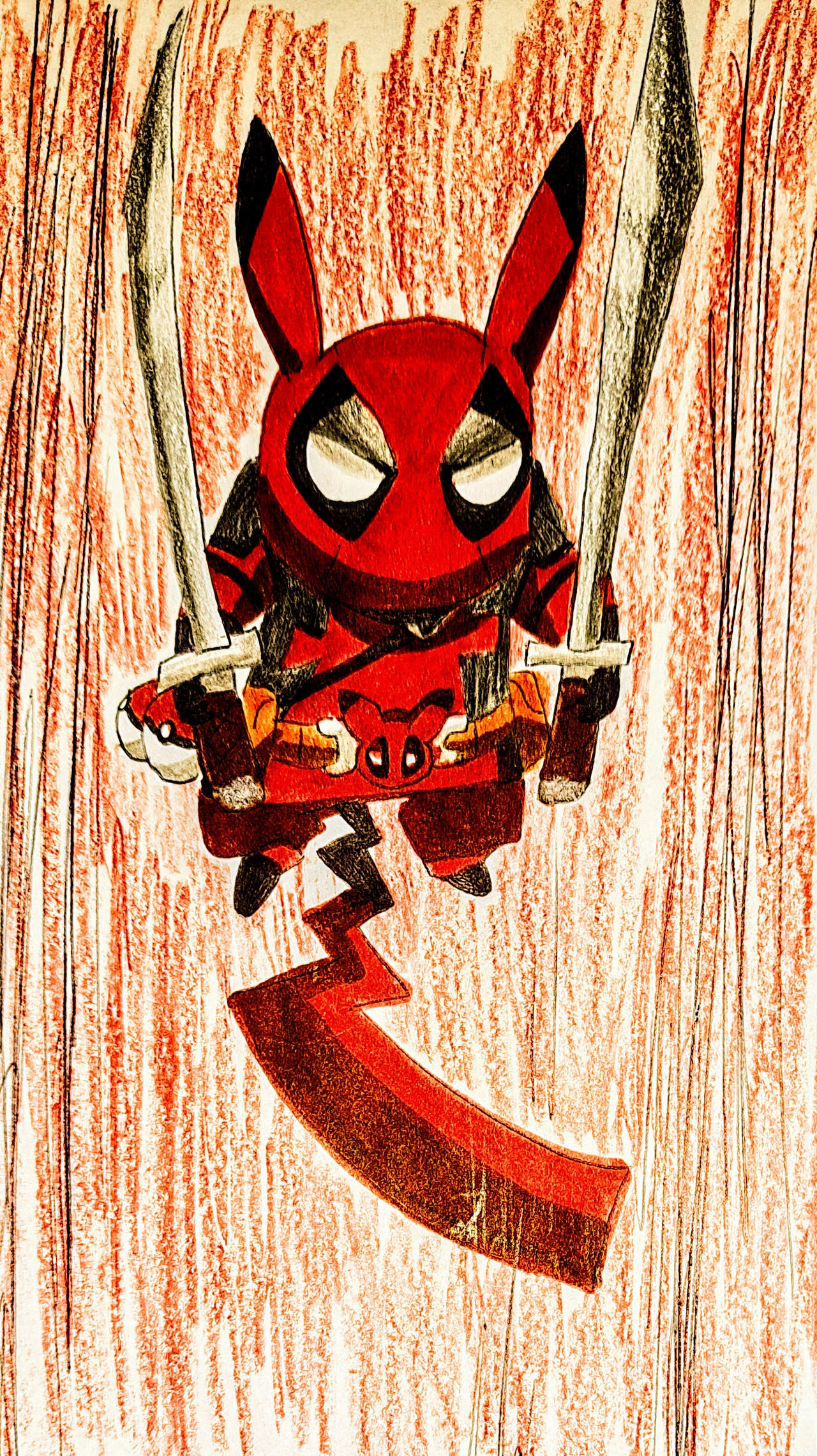 Pikapool- Pikachu Deadpool by Nemuri01 on DeviantArt