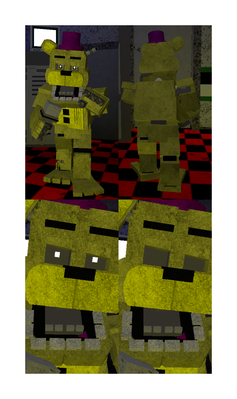 The Joy Of Creation : Ignited Freddy Minecraft Skin