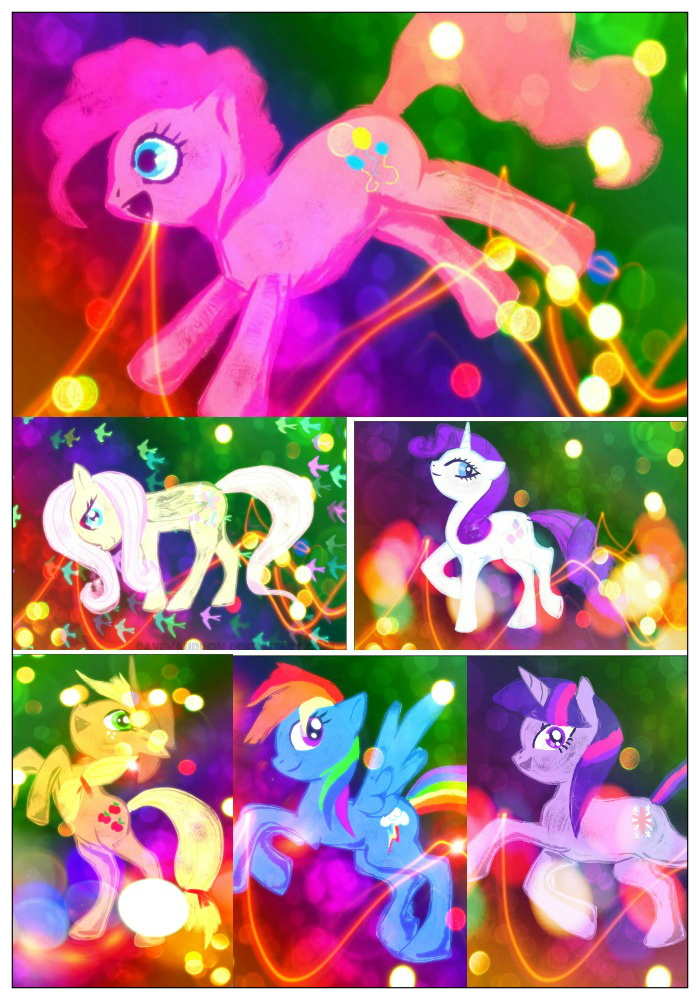 Party Pony Collage