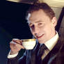 Tom Hiddleston and his cup of tea 