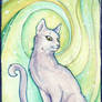 Green Vortex Cat ATC