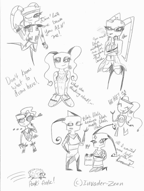 Invader Zim OC Sketchdump