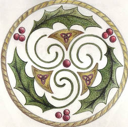 Reverse Holly Trisk by Spiralpathdesigns