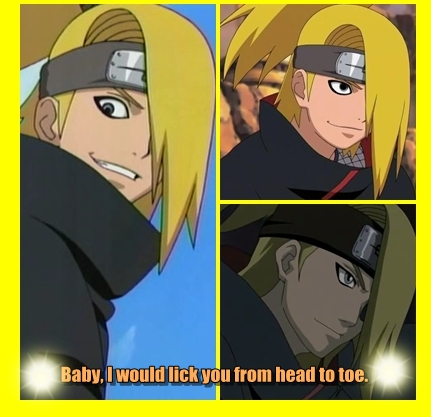 Deidara's pickup line..