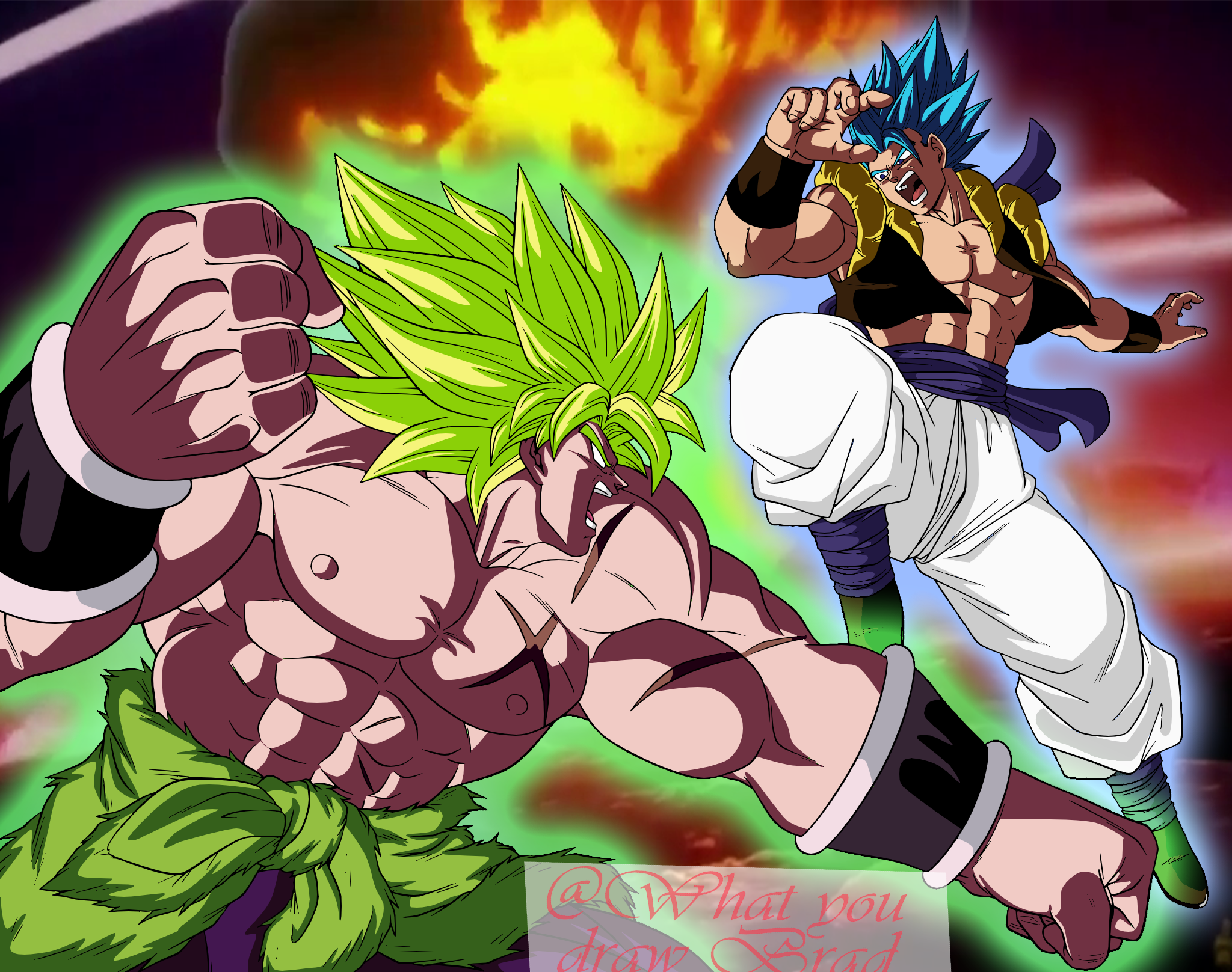 Gogeta Blue vs Broly