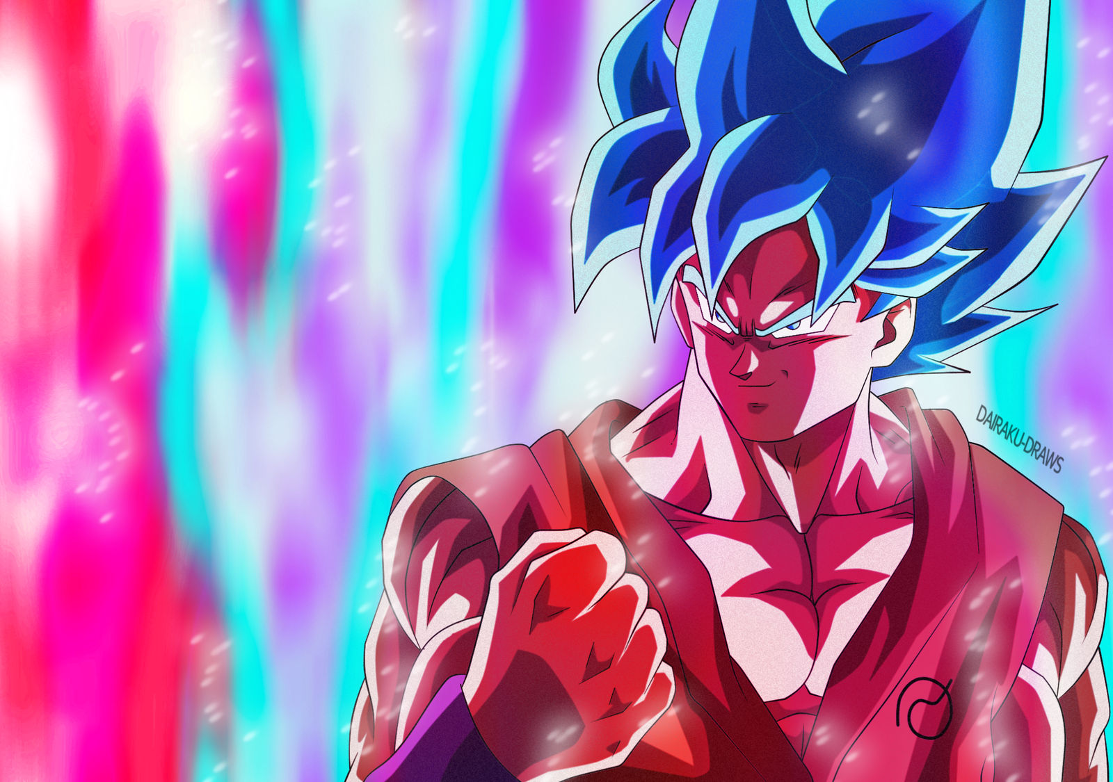 Redraw Frame Goku SSJ Blue Kaioken by Dibujos-Dairaku on DeviantArt