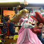 Mario and Peach in the bookshop