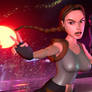 NEON NIGHT-RAIDER (Tomb Raider x TMNT)