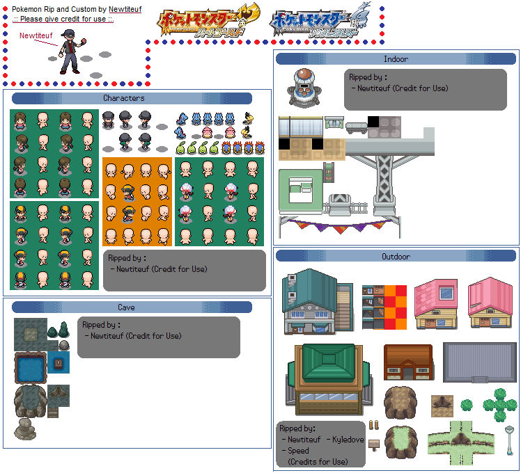 Pokemon HG-SS Tiles by Newtiteuf on DeviantArt