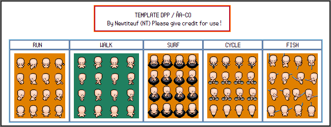 Templates HGSS DPP Characters