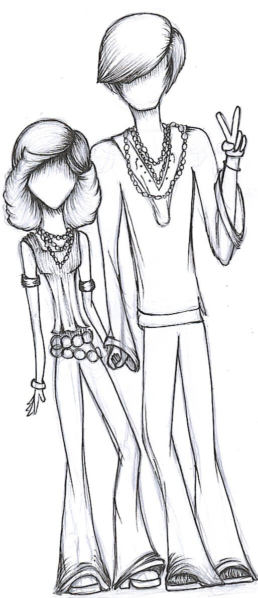 I just wanted to draw a hippie by sunset-hands-of-fate on DeviantArt