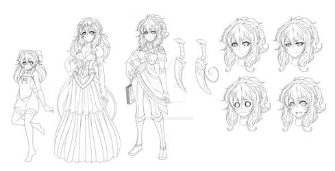 Mariel Character Sheet - Uncolored Version.