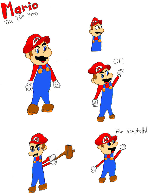 Mario Reference Sheet by YellowKirby25 on DeviantArt