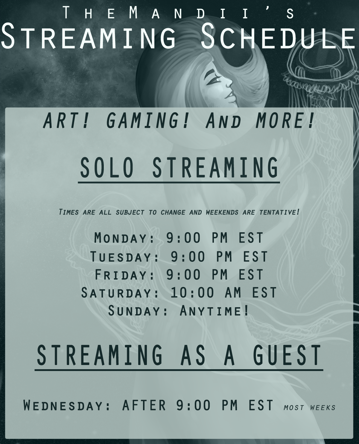 TWITCH SCHEDULE