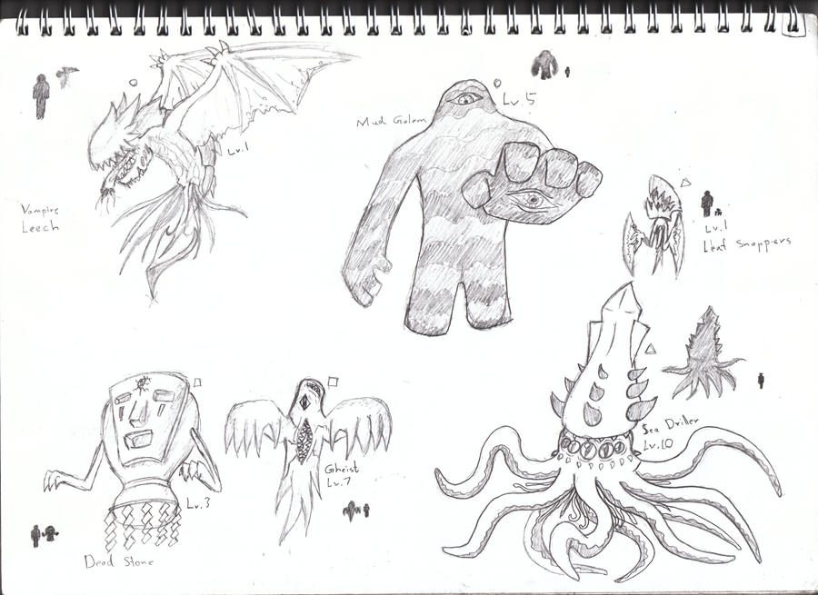 Basic enemies by X-Z-0 on DeviantArt