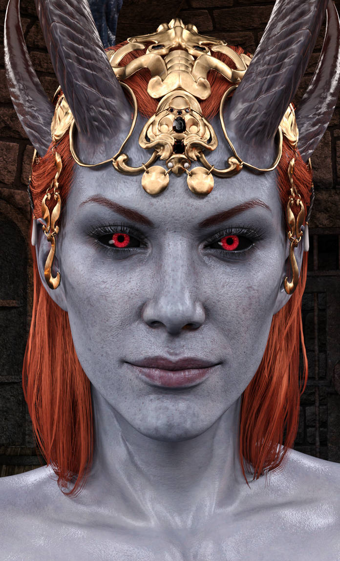 Mizora - Portrait (Devil) (Closeup) by FatalHolds on DeviantArt