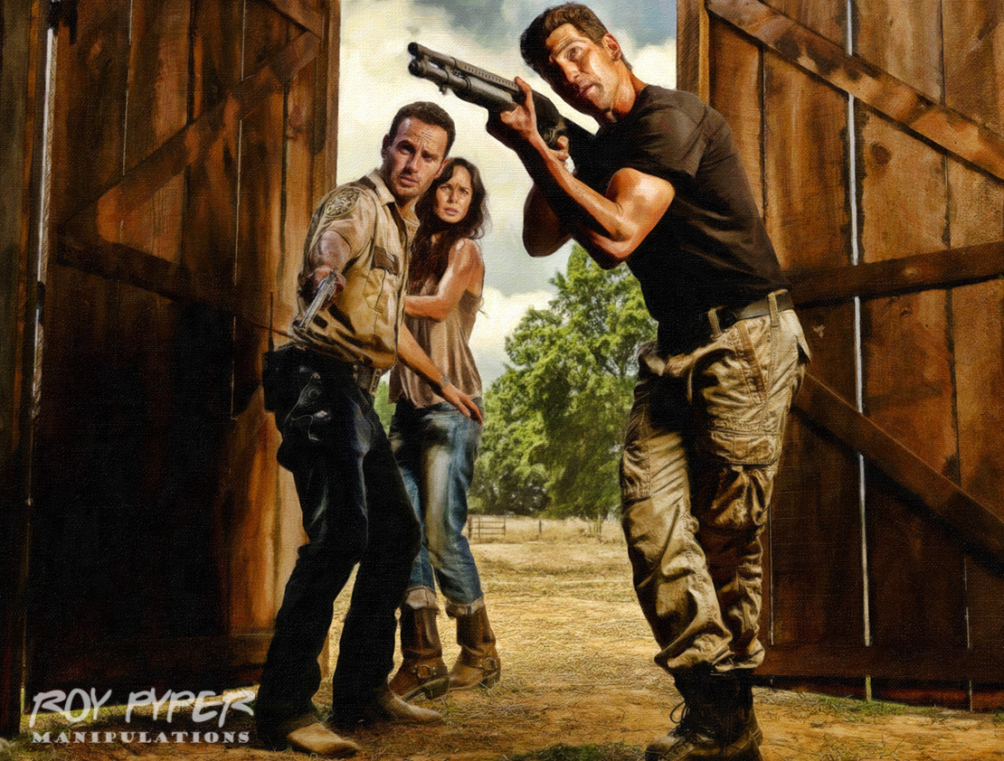 The Walking Dead: Barn Scene: Oil Paint Re-Edit