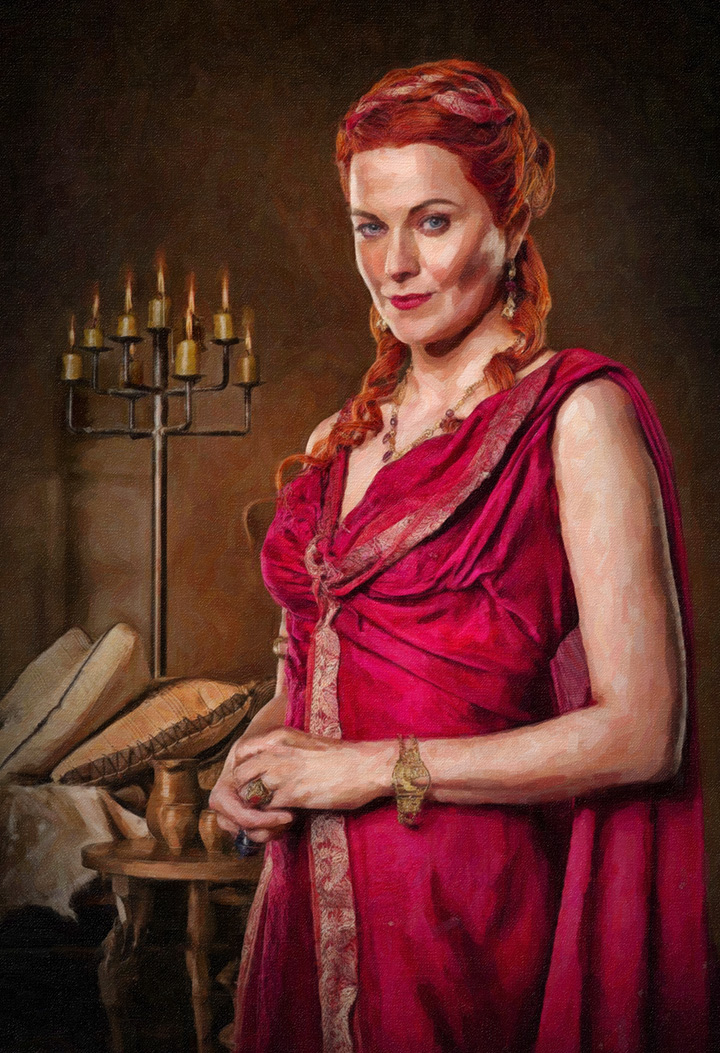 Blood and Sand: Lucretia: Oil Paint Re-Edit