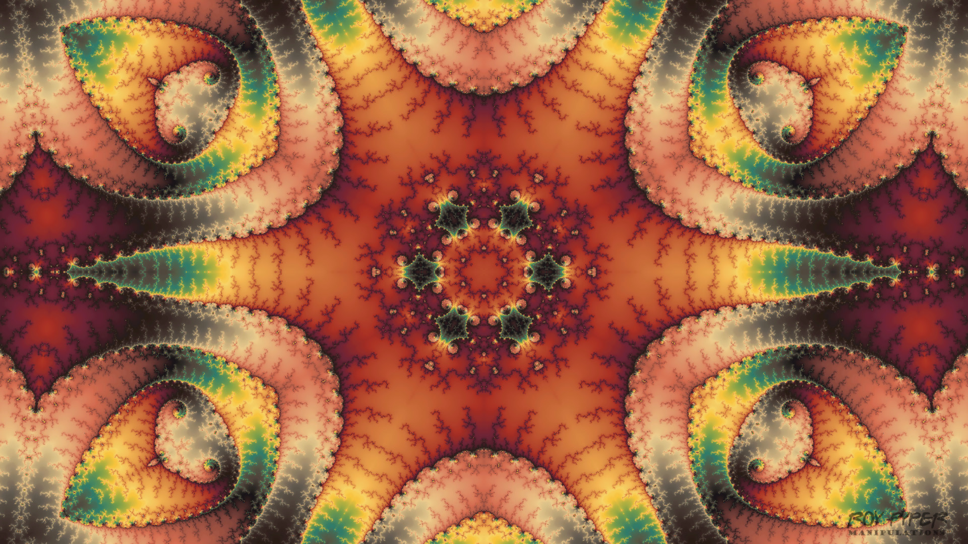 Kaleidoscope Mandelbrot Wallpaper (Ver.3)