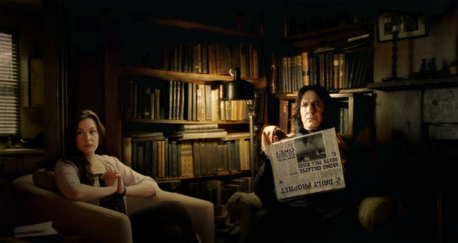 Amelia and Snape. - HP OC.