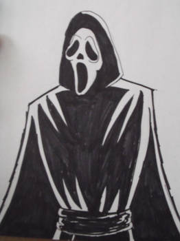 Inktober 21: Ghost Face (Scream)