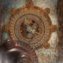 Steampunk Clock Background 2